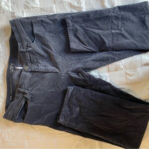 Loft modern skinny corduroy pants cropped